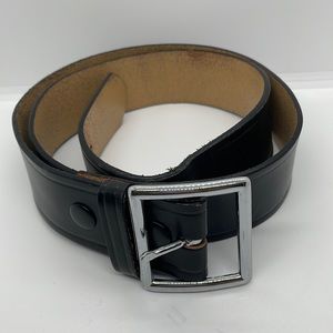 Duty man 1611 Black Leather Belt 40